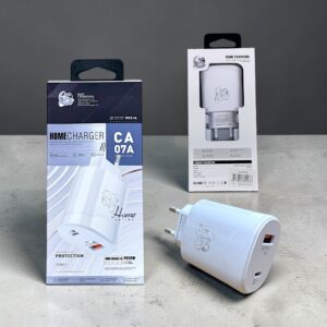 Φορτιστής Πρίζας USB-C/USB-A 20W - White