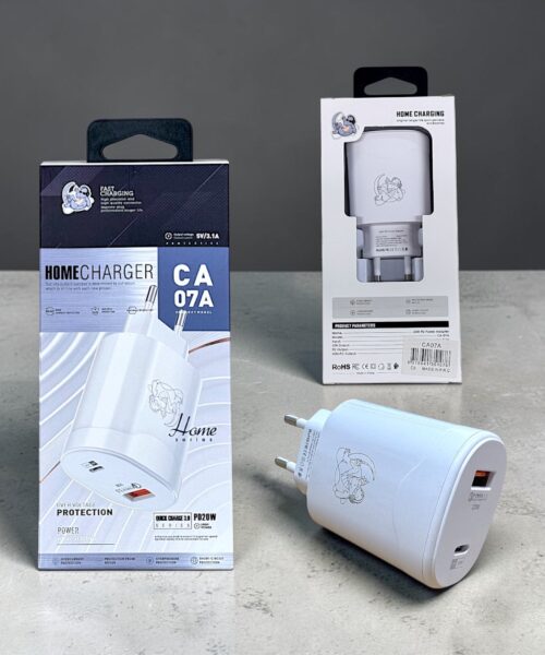 Φορτιστής Πρίζας USB-C/USB-A 20W – White