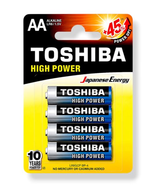 Μπαταρία Αλκαλική Toshiba ΑΑ LR6 1.5V