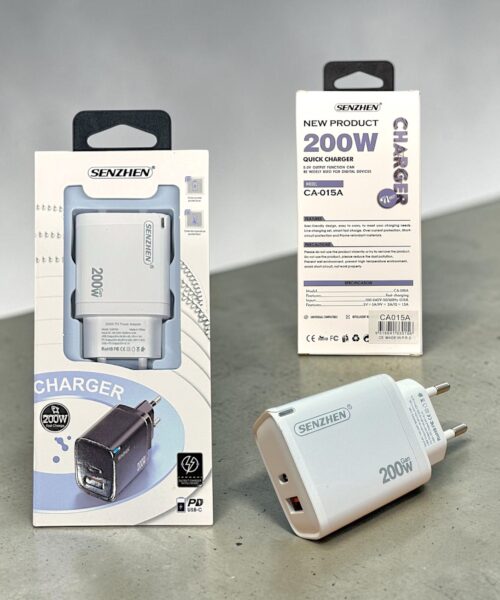 Ταχυφορτιστής 200W με Θύρες USB 3.0 & PD CA-015A